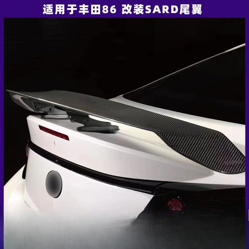 For Toyota 86 Subaru BRZ Modified SARD Tail, Carbon Fiber Tail Fixed Wind Wing Spoiler