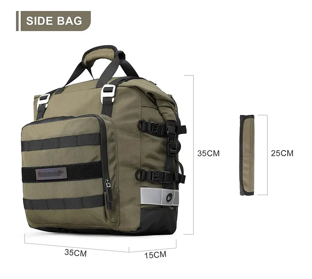 Color Name: GRAY - Motorcycle Saddlebag Waterproof Side Bag For - Premium Motorcycle Accessories from CSHWISDOW - Just $247.49! Shop now at Rapidvehicles