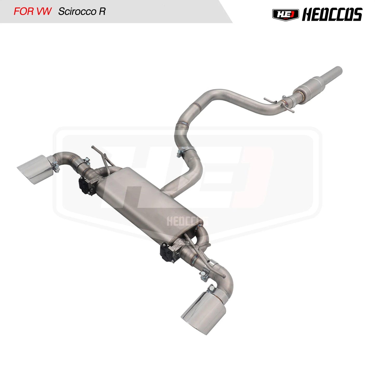 HEO Exhaust for Volkswagen/VW Scirocco R 2.0T Performance Upgrade Ss304 Muffler Catback Valved Exhaust
