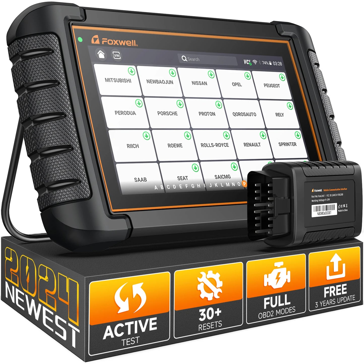 FOXWELL NT809BT OBD2 Bluetooth Automotive Scanner All System BiDirectional Scan Tool 30+ Reset OBD2 Code Reader Diagnostic Tool