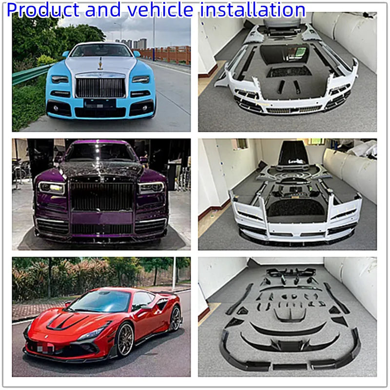 New McLaren 720S Bodykit Carbon Fiber 765LT Includes Front Bumper Side Skirt Rear Bumper Rear Wing Fender Exhaust All New