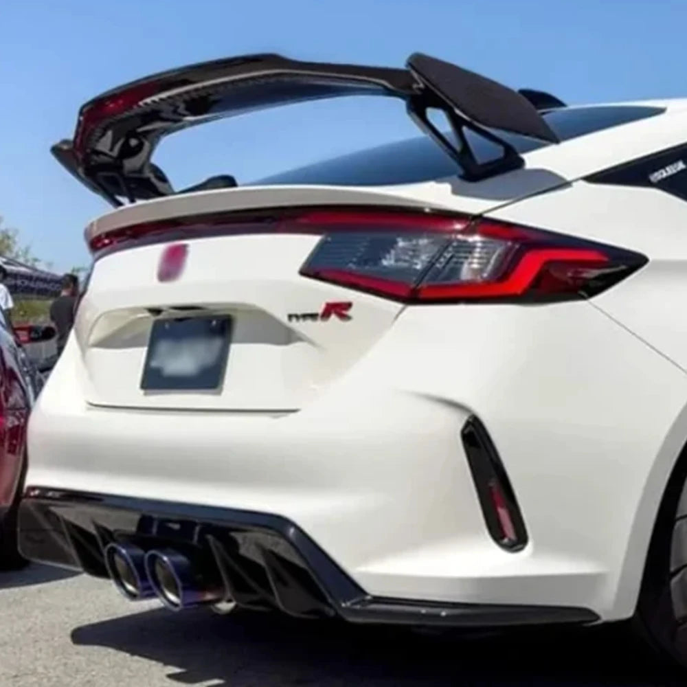 For Honda Type R FL5 2022+ MD Style Hon Red Carbon Fiber Rear Trunk Spoiler Wing