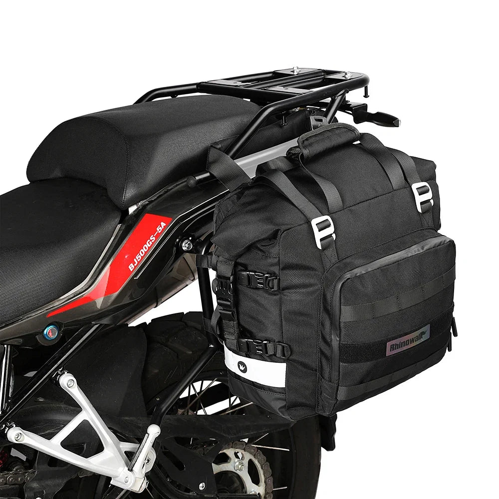 Color Name: GRAY - Motorcycle Saddlebag Waterproof Side Bag For BMW R1250GS R1200GS F850GS F750GS LC ADV Adventure For Suzuki V-Strom Luggage - Premium Motorcycle Accessories from CSHWISDOW - Just $228.82! Shop now at Rapidvehicles