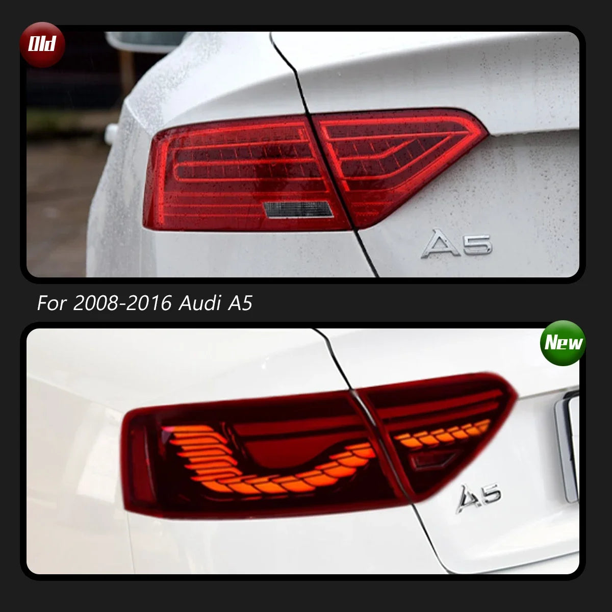TYPY New LED Taillight Upgrade Modified Full Tail Lamp Car Accessories For Audi A5 2008-2016 Dynamic Turn Signals
