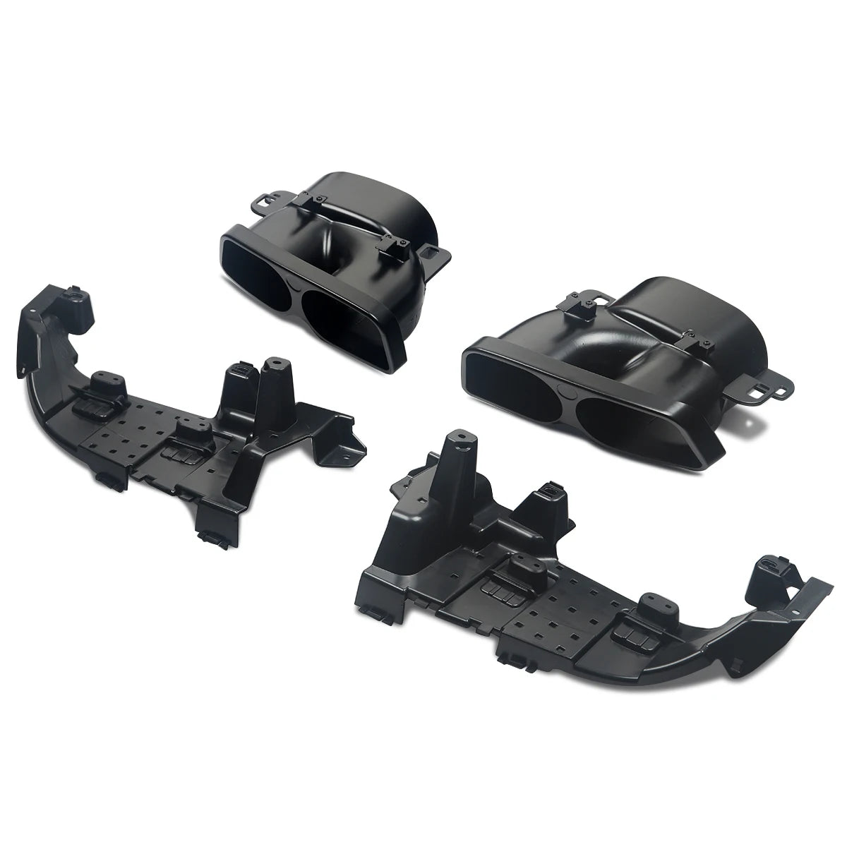 MagicKit Rear Diffuser Quad Mufflers For Benz C205 Sport Coupe C43 C63 AMG 2015-2018