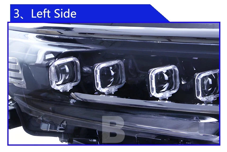 Auto Headlight For Toyota Prado 2018-2023 LED Car Front lamps Assembly Upgrade Bugatti Design Four Projector Lens Accessories