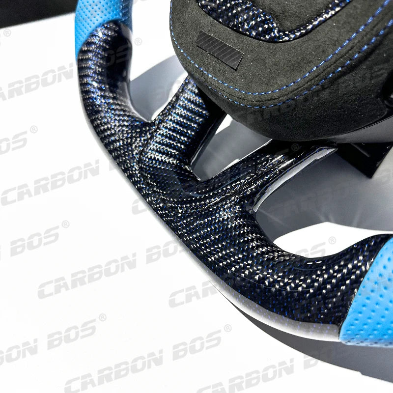 Carbon Fiber Custom Smart LED RPM Racing Steering Wheel for Dodge/Challenger Hellcat Charger Challenger