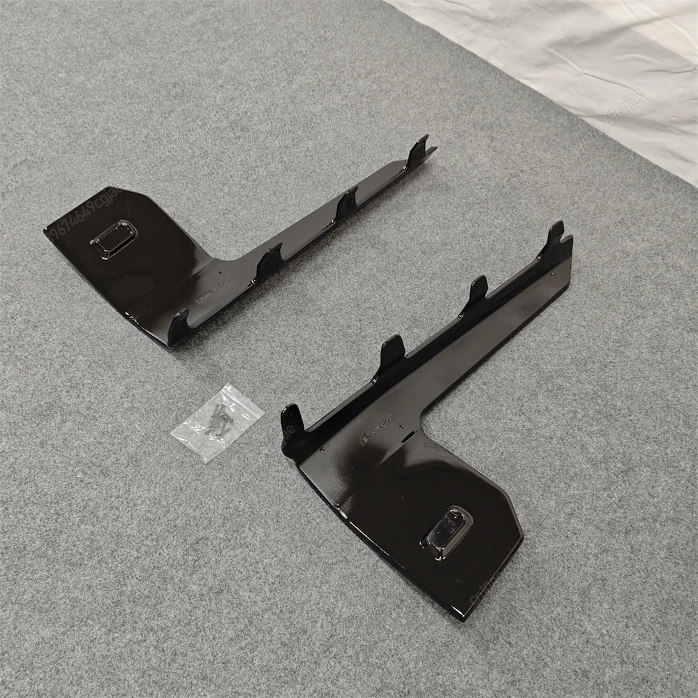 For BMW M2 G87 2023-2024 ABS Body Kits Black MP Style Car Side Skirts Lip Flaps Extension Rocker Splitters Diffuser Winglet Wing