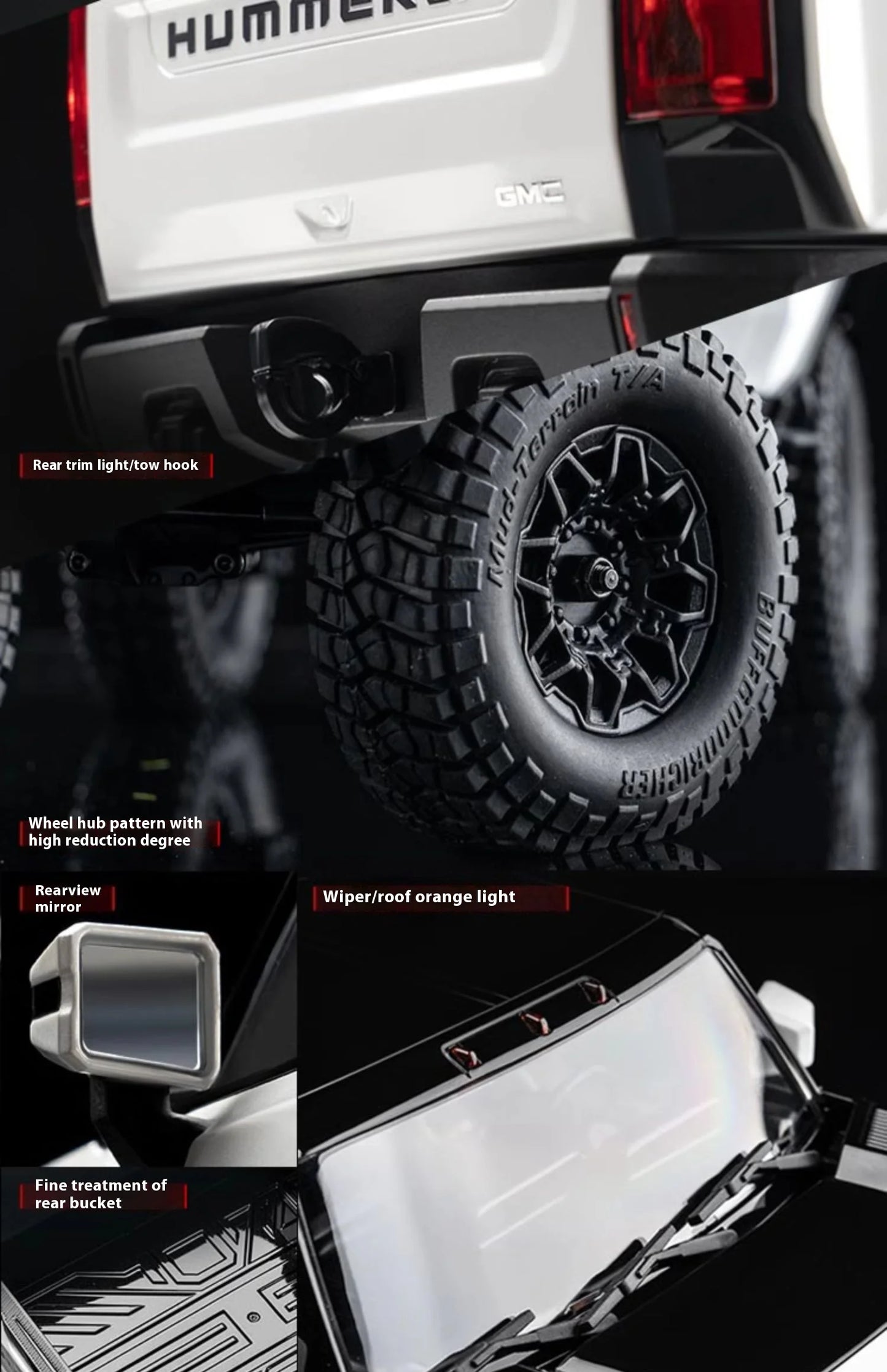 Hot FMS 1:18 Hummer EV Pickup Truck RC Car Remote Control Off-Road Climbing Simulation Model Toy Ideal Festival Gift For Kids