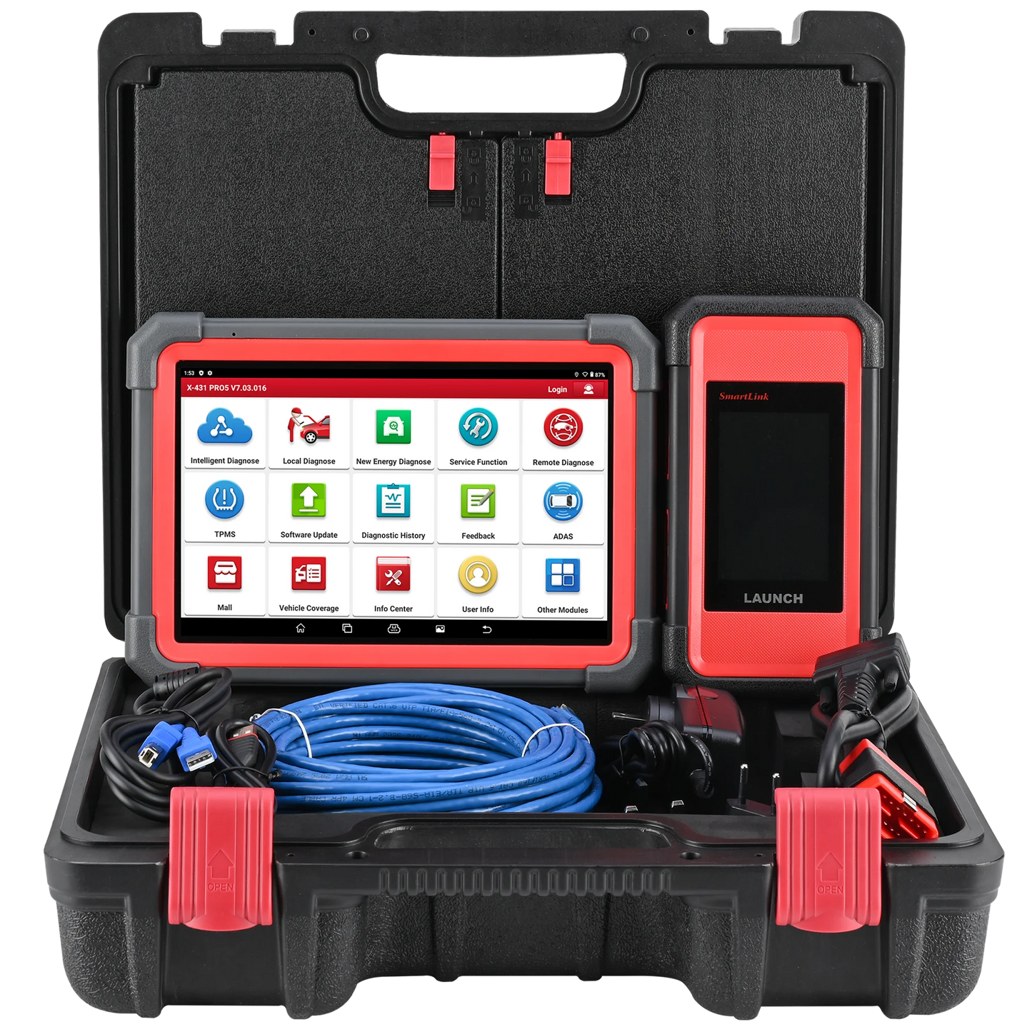 Launch X431 Pro5 Smartlink Car Diagnostic Tool ECU Programming Tool with J2534 SmartLink OBD2 Scanner