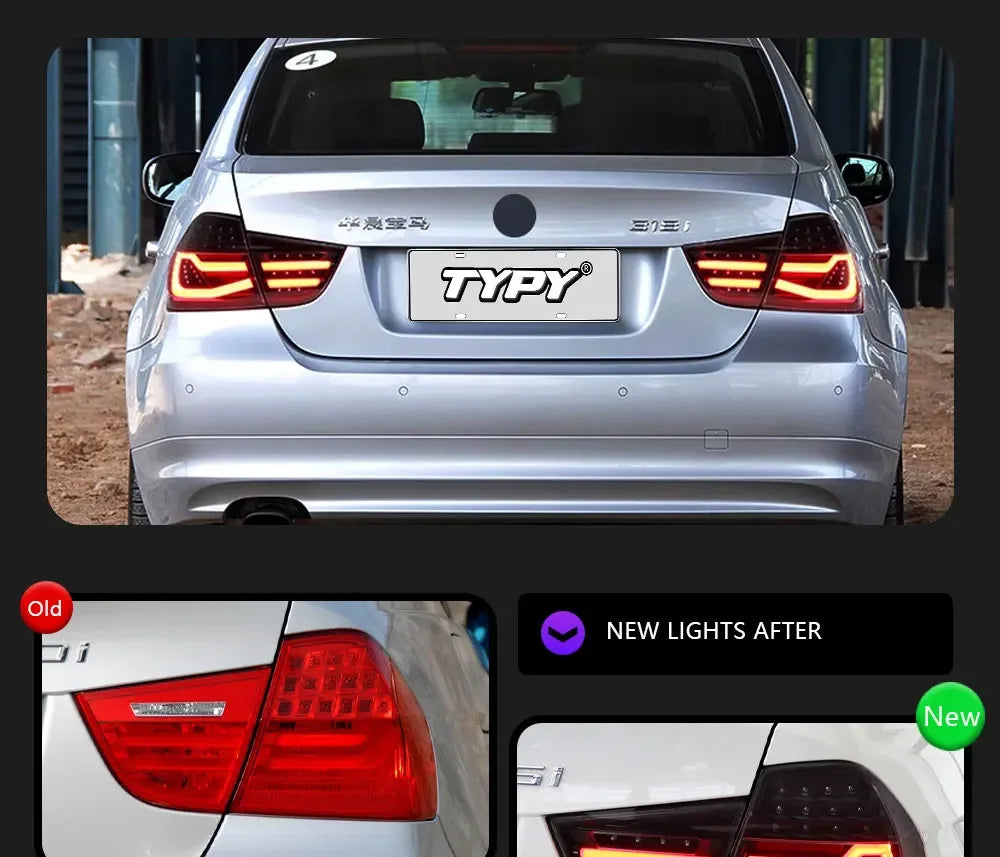 TYPY Car Lights For BMW 3 Series E90 Taillights 2009-2012 LED Projetor Tail Lamp Daytime Running Light Automotive Accessories