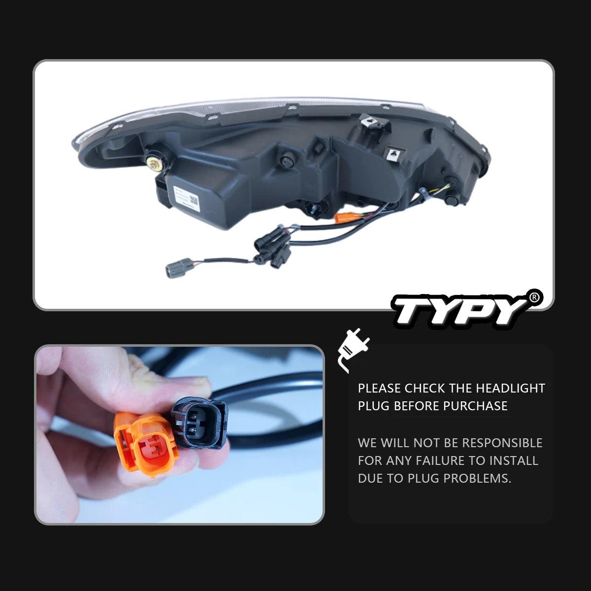 TYPY Car Lights For Honda Civic 8th FD2 Headlight 2012-2015 LED Projetor head Lamp Daytime Running Light Automotive Accessories