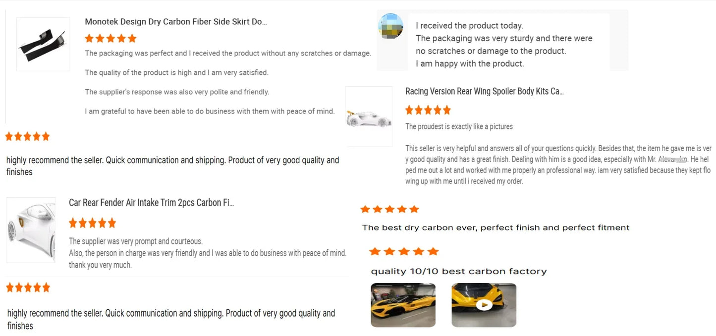 Car Accessories 3K Twill Carbon Glossy Finished  Front Lip for MCLAREN ARTURA 2023