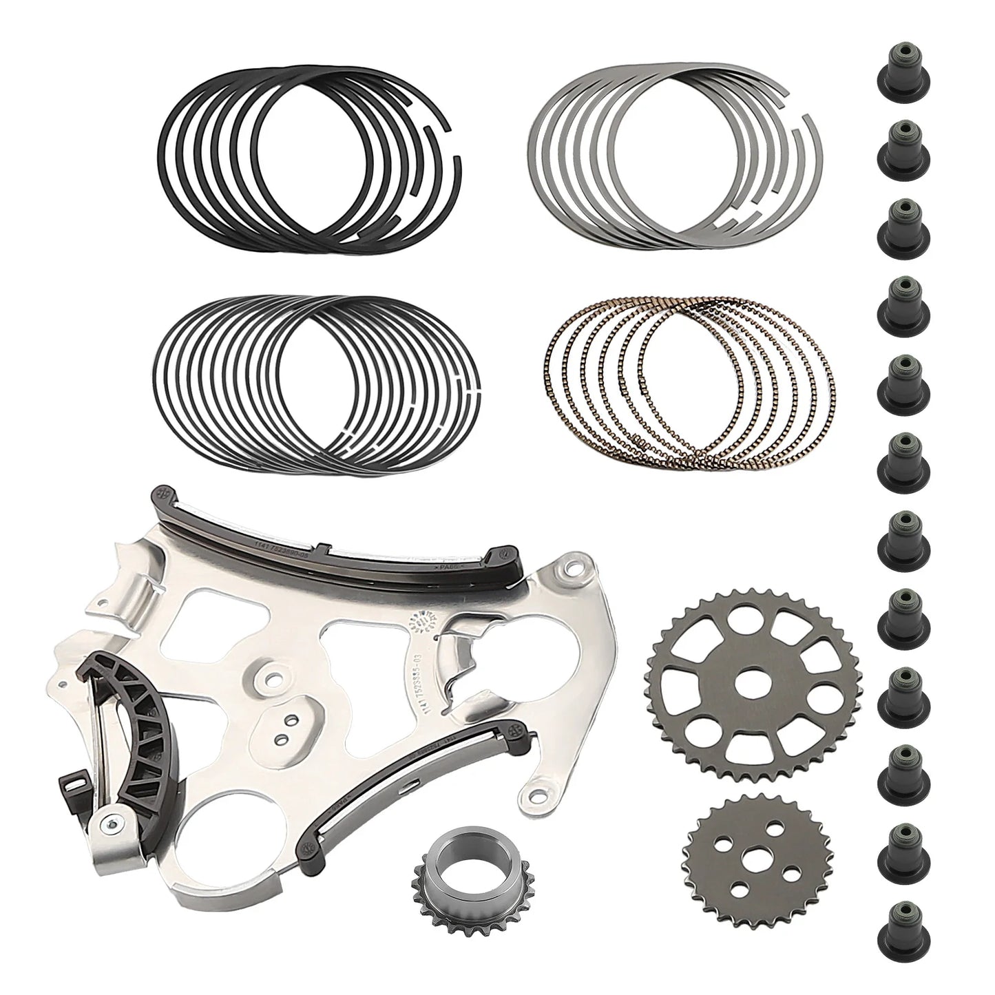 N55 3.0L Engine Overhaul Rebuild Kit w/ Crankshaft & ConRod & Timing Set For BMW