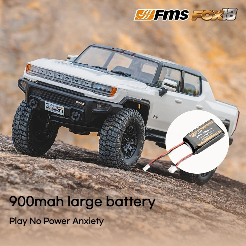 Hot FMS 1:18 Hummer EV Pickup Truck RC Car Remote Control Off-Road Climbing Simulation Model Toy Ideal Festival Gift For Kids - Use code SHOPAPP15 to get 15 percent off free shipping USA
