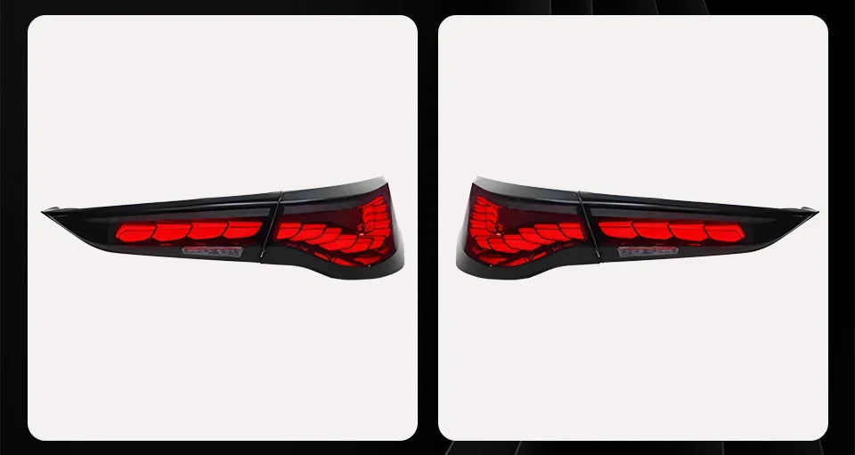 Car Taillights for Bmw 4 Series 2020-2023 Led Auto Back Lamps Assembly Upgrade Dragon Scale Design Style Turn Signal Accessories