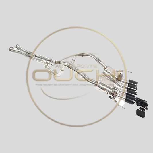 OUCHI Stainless Steel Catback Exhaust System for Chevrolet Corvette C7 Coupe Performance Dual Rear Exit Muffler