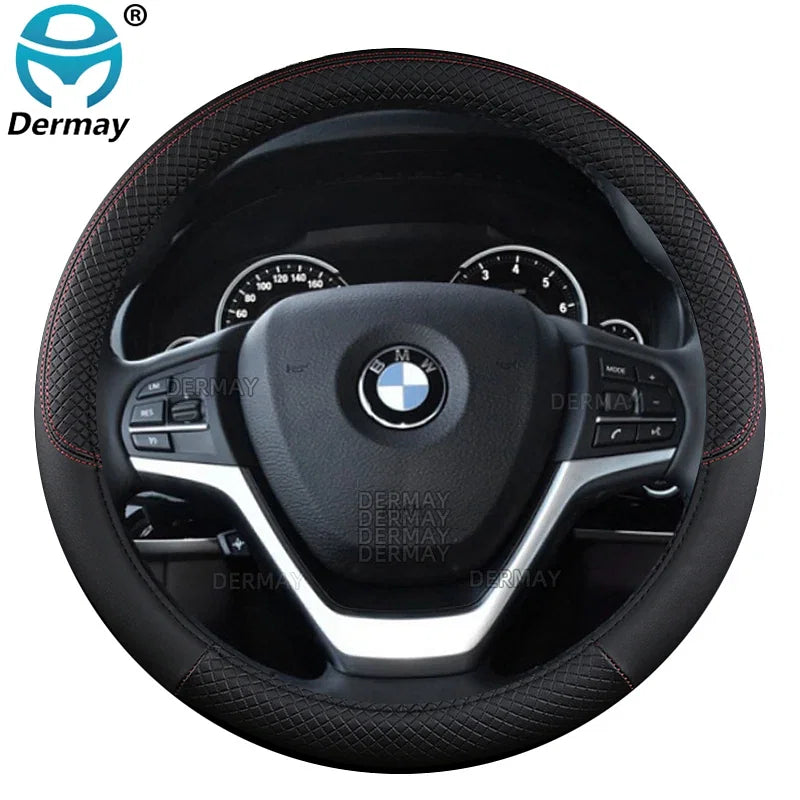 Color Name: Yellow - 9 Color Sport Auto Steering Wheel Covers - Premium Interior Accessories from DERMAY - Just $21.99! Shop now at Rapidvehicles