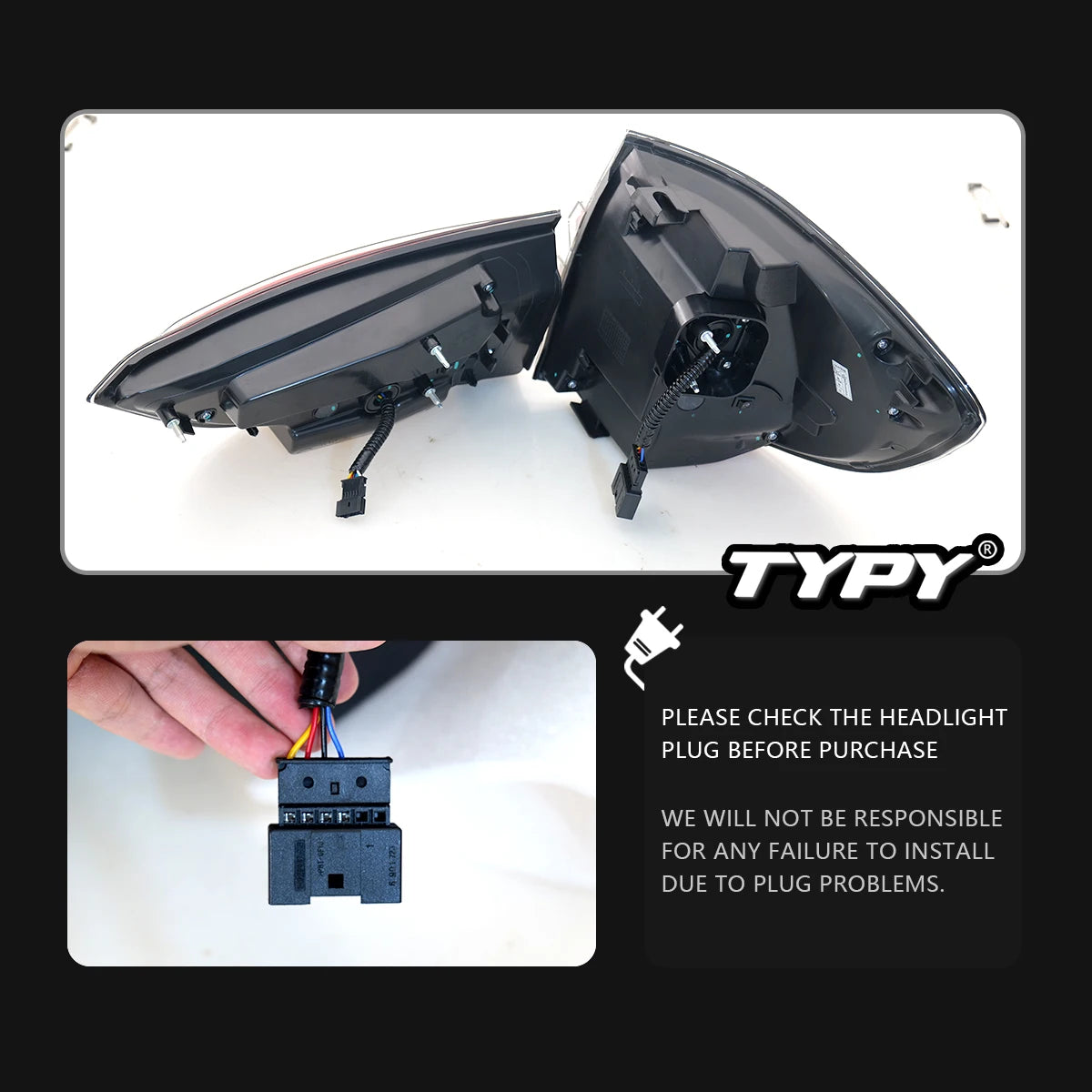 TYPY Car Lights For BMW X5 F15 2014-2018 Taillight LED Projetor Tail Lamp Daytime Running Light Automotive Accessories