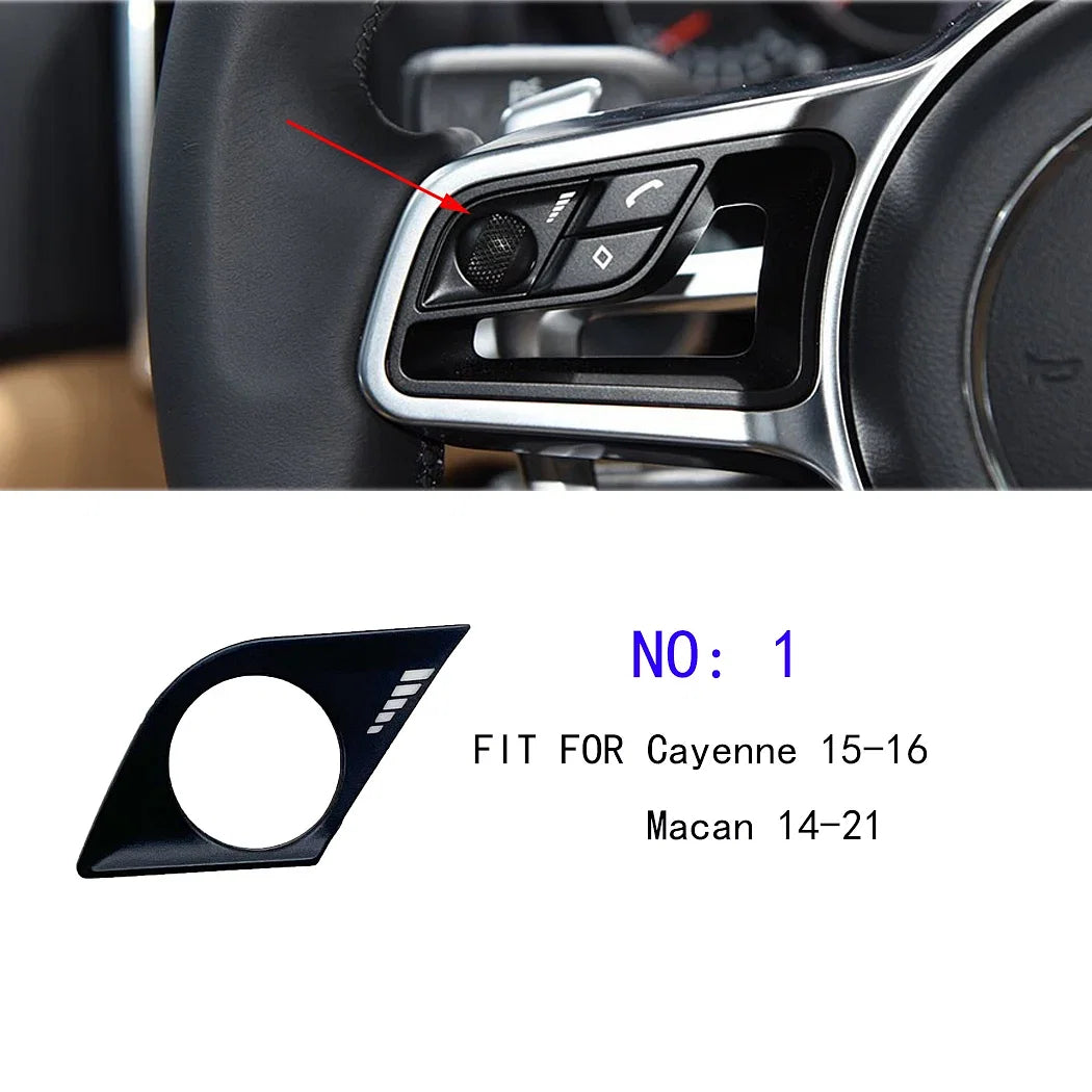 Color: Red - ESIRSUN Steering Wheel Multi-function Button Volume Adjustment Phone Switch Button For Porsche 2015-16 Cayenne 2014-21 Macan - Premium Interior Parts from ESIRSUN - Just $16.50! Shop now at Rapidvehicles