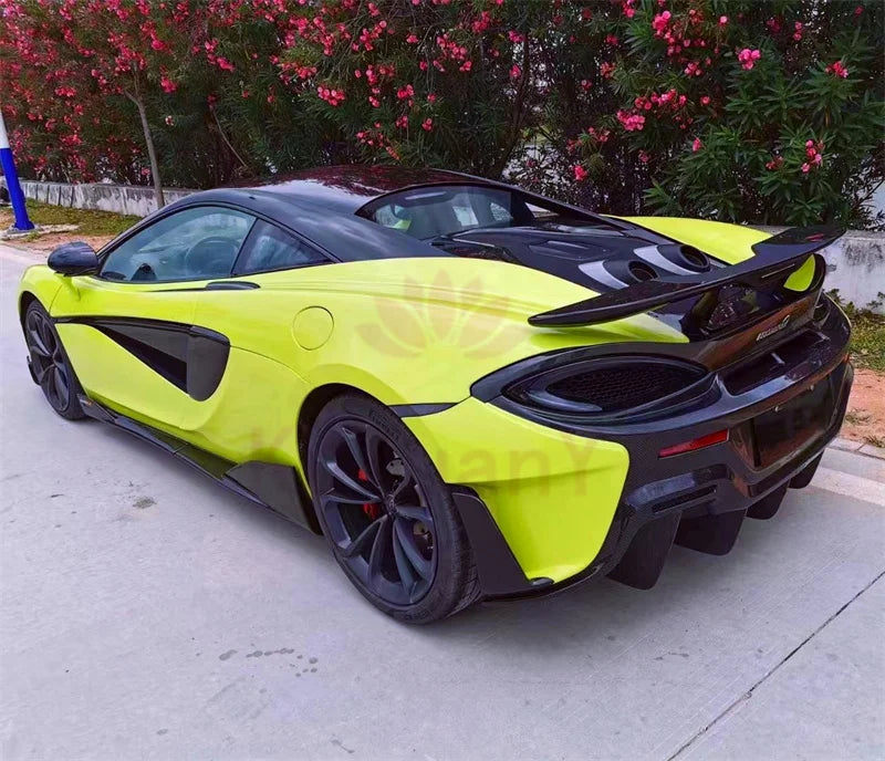600lt Style Dry Carbon Fiber Rear Bumper Body Kit for McLaren 540C 570s 570GT Front Bumper Side Skirts Hood Rear Spoiler