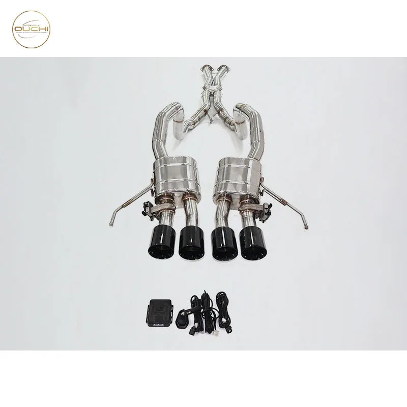 OUCHI Stainless Steel Catback Exhaust System for Chevrolet Corvette C7 Coupe Performance Dual Rear Exit Muffler