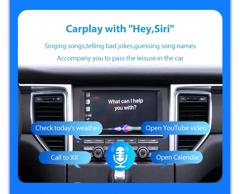 Wireless CarPlay 6.5" For Ferrari California T（15-18）Android mirror link AirPlay CarPlay function