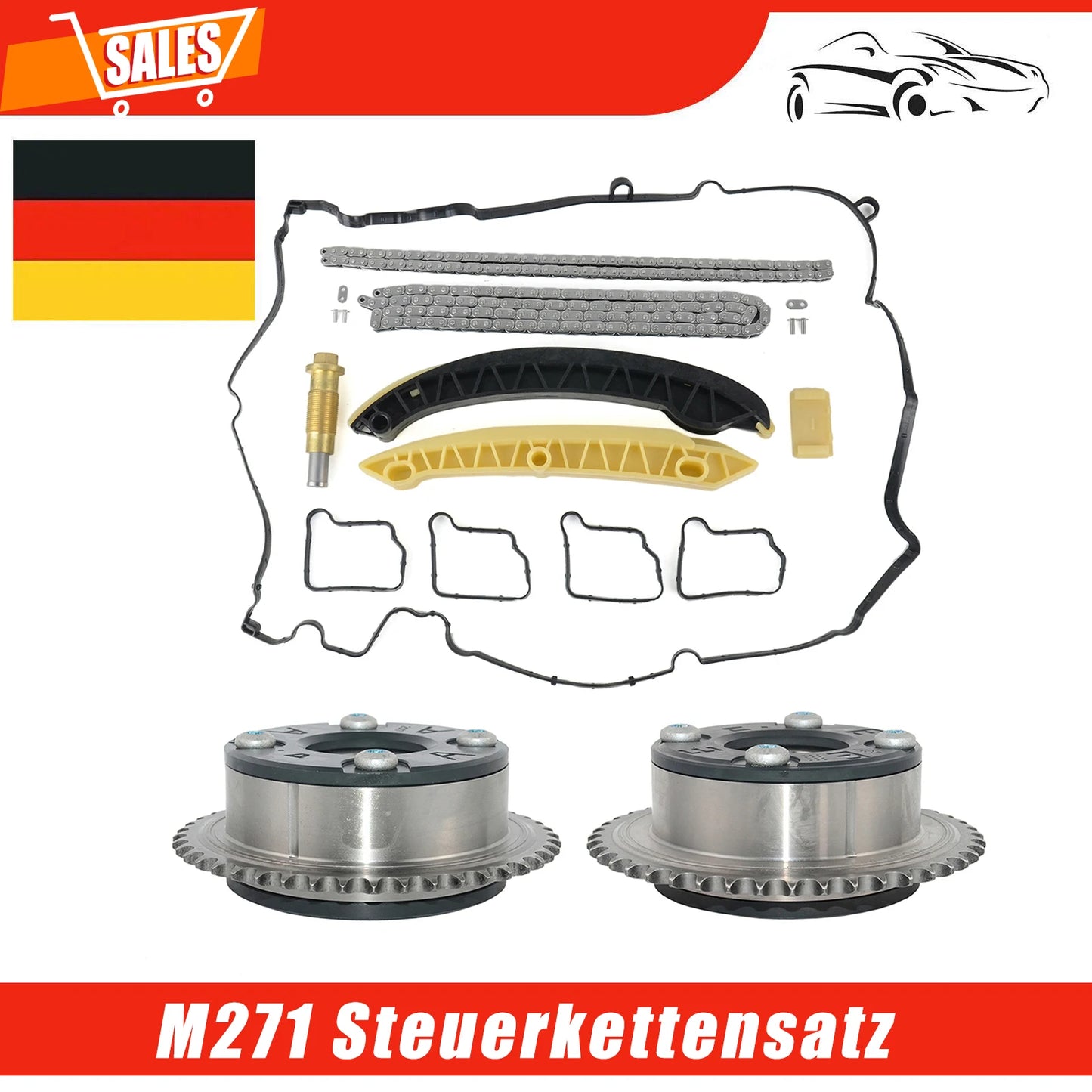 AP02 Timing chain kit for Mercedes 1.8 M271 W203 S203 W211 C 180 200 E 200 Kompressor