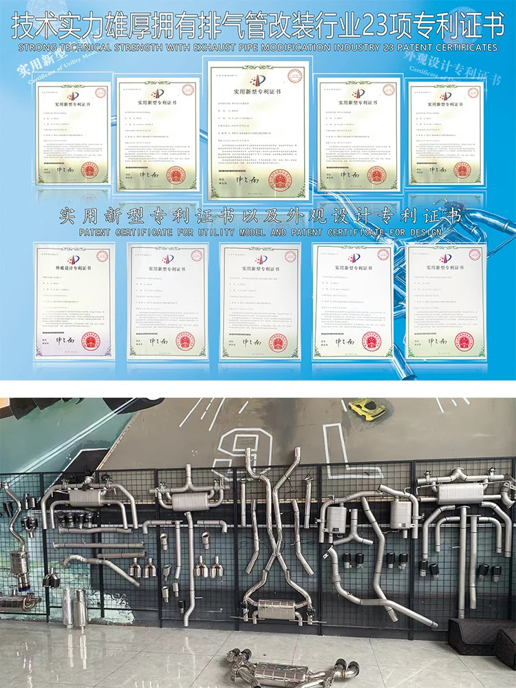 【 Customized Product 】 Stainless steel exhaust system Chevrolet Camaro 2.0 valve control non-destructive installation exhaust pi