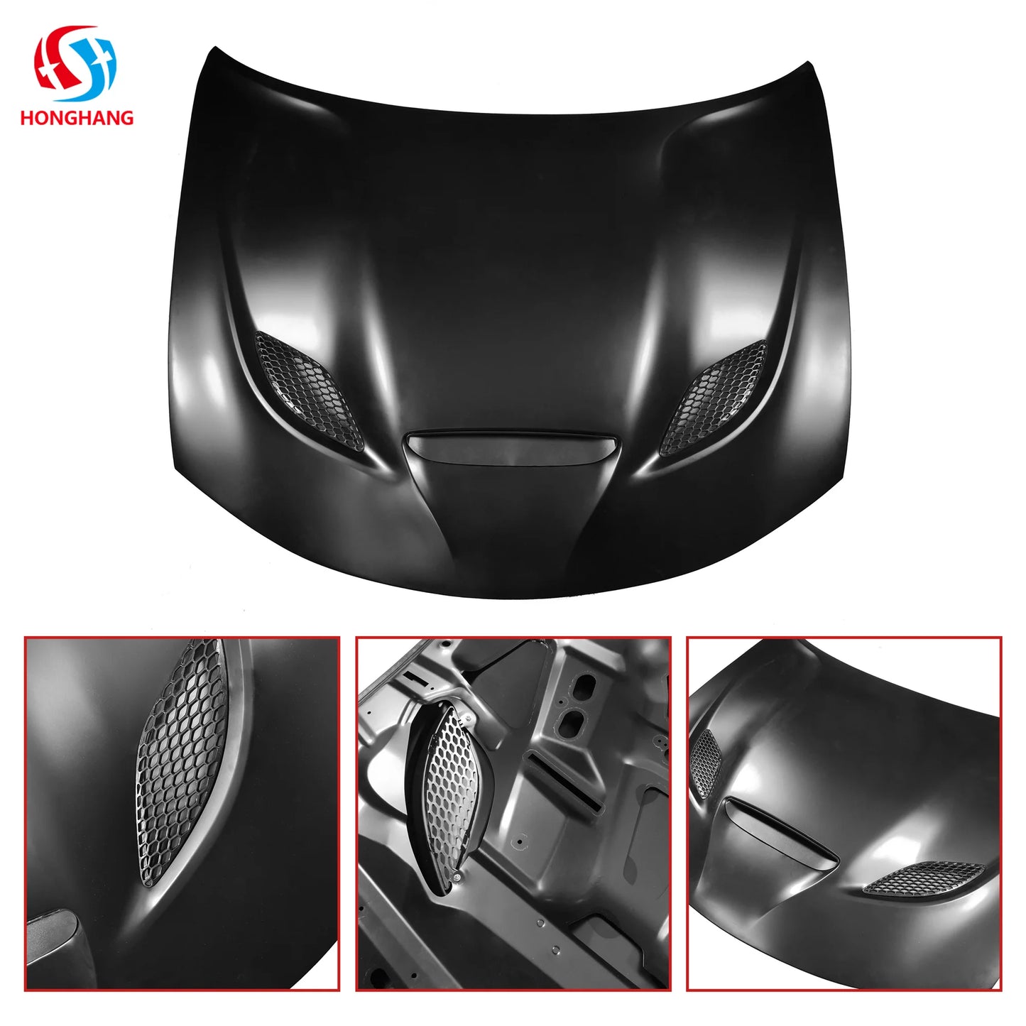 HongHang Factory Auto Car Front Engine Hellcat Hood for Dodge Charger Accseeories Hoods 2013-2021