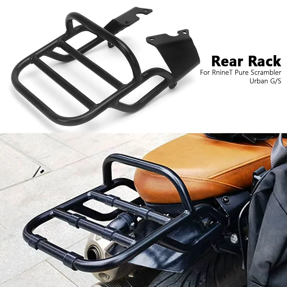Motorcycle Rear Seat Luggage Rack With Handle Grip Support Shelf For BMW R9T RNINET Scrambler RnineT Pure R nineT Urban G/S