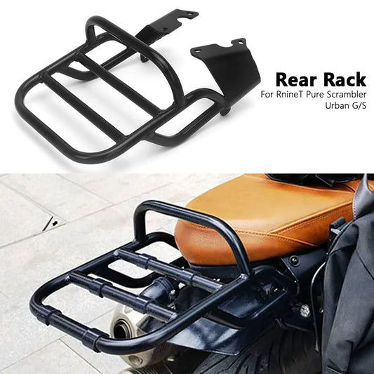 Motorcycle Rear Seat Luggage Rack With Handle Grip Support Shelf For BMW R9T RNINET Scrambler RnineT Pure R nineT Urban G/S