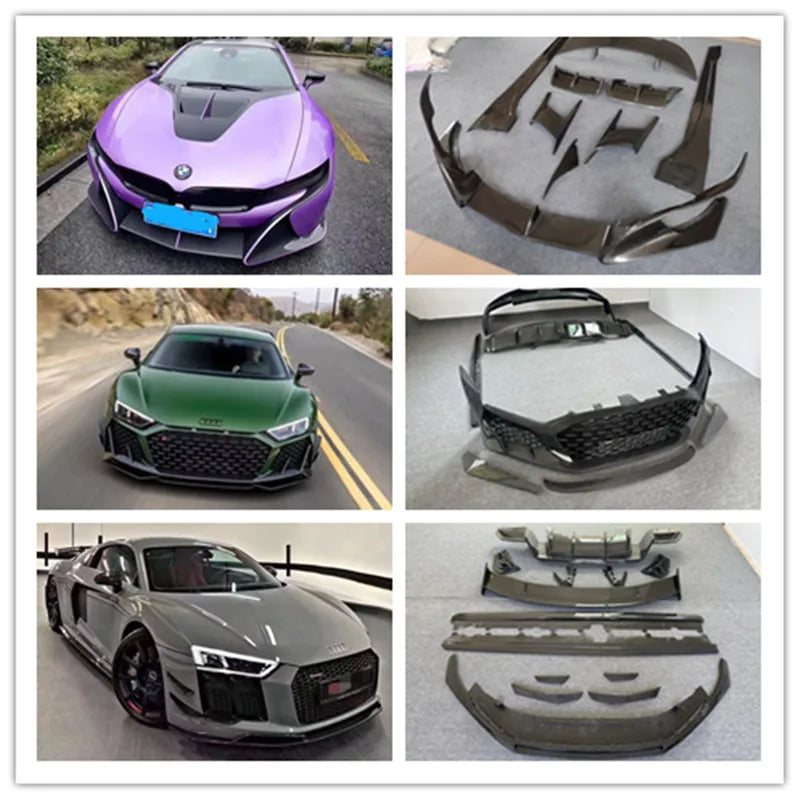 New McLaren 720S Bodykit Carbon Fiber 765LT Includes Front Bumper Side Skirt Rear Bumper Rear Wing Fender Exhaust All New