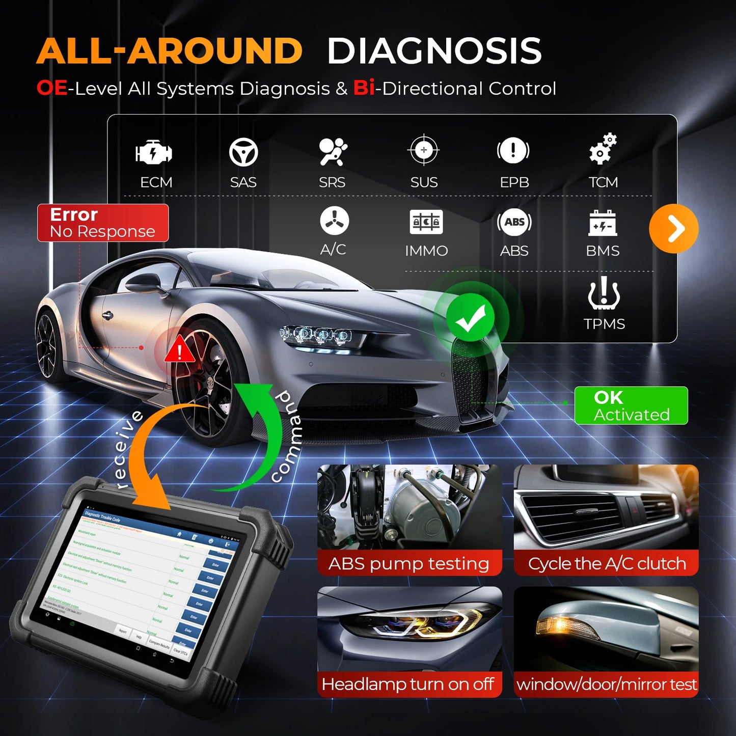 LAUNCH X431 IMMO Plus Car Key Programmer Programming Tool Automotive Diagnostic Scanner Auto Diagnosis Immobilizer