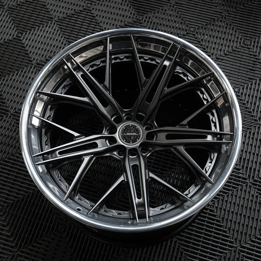 Forged 5x130 5x114.3 5x112 18 20 22 24 26 Inch Gloss Black Forged Wheel for bmw audi mclaren