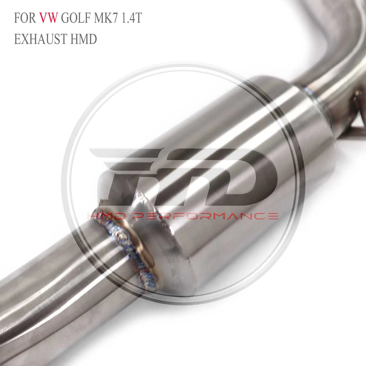 Stainless Steel Performance Catback For Volkswagen golf MK7 1.4T HMD Exhaust System Auto Modified Valve Muffler