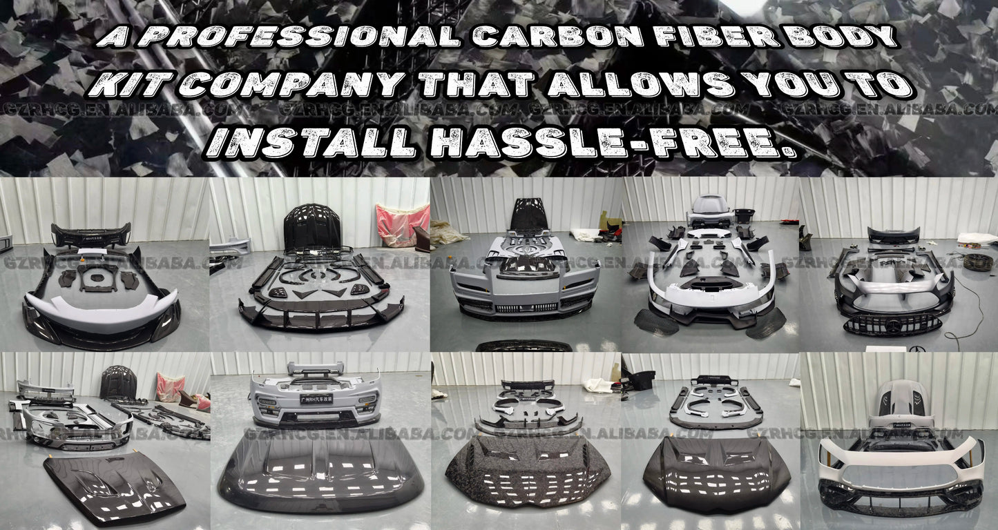 suitable for New Product McLaren MP4-12C 650S Carbon Fiber Hood Upgraded P1 Style Bonnet and Engine Hatch