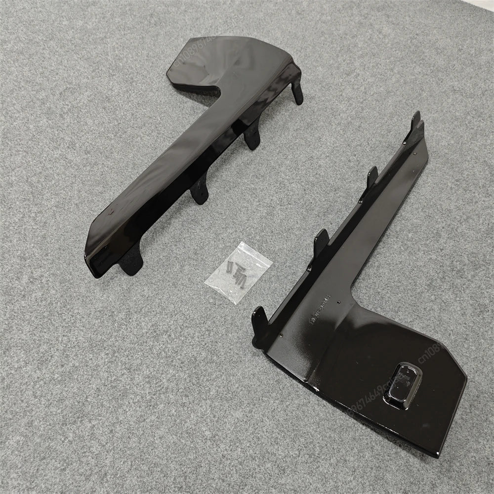 For BMW M2 G87 2023-2024 ABS Body Kits Black MP Style Car Side Skirts Lip Flaps Extension Rocker Splitters Diffuser Winglet Wing