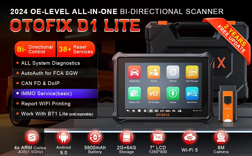 OTOFIX D1 Lite OBD2 Scanner All System Car Diagnostic Tool Automotive Scan Tool Bluetooth Diagnosis for All Cars