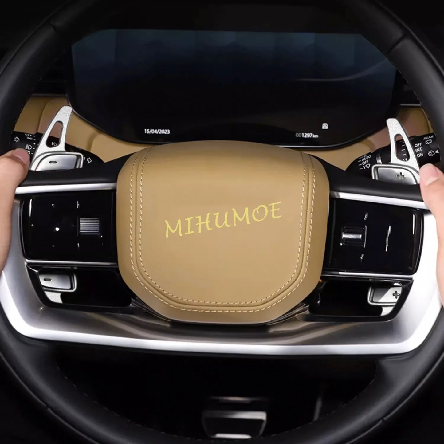 For Land Rover Jaguar 2021-2024 Aluminium Interior Steering Wheel Paddle Shifter Extension Trims Decoration Accessories Silver