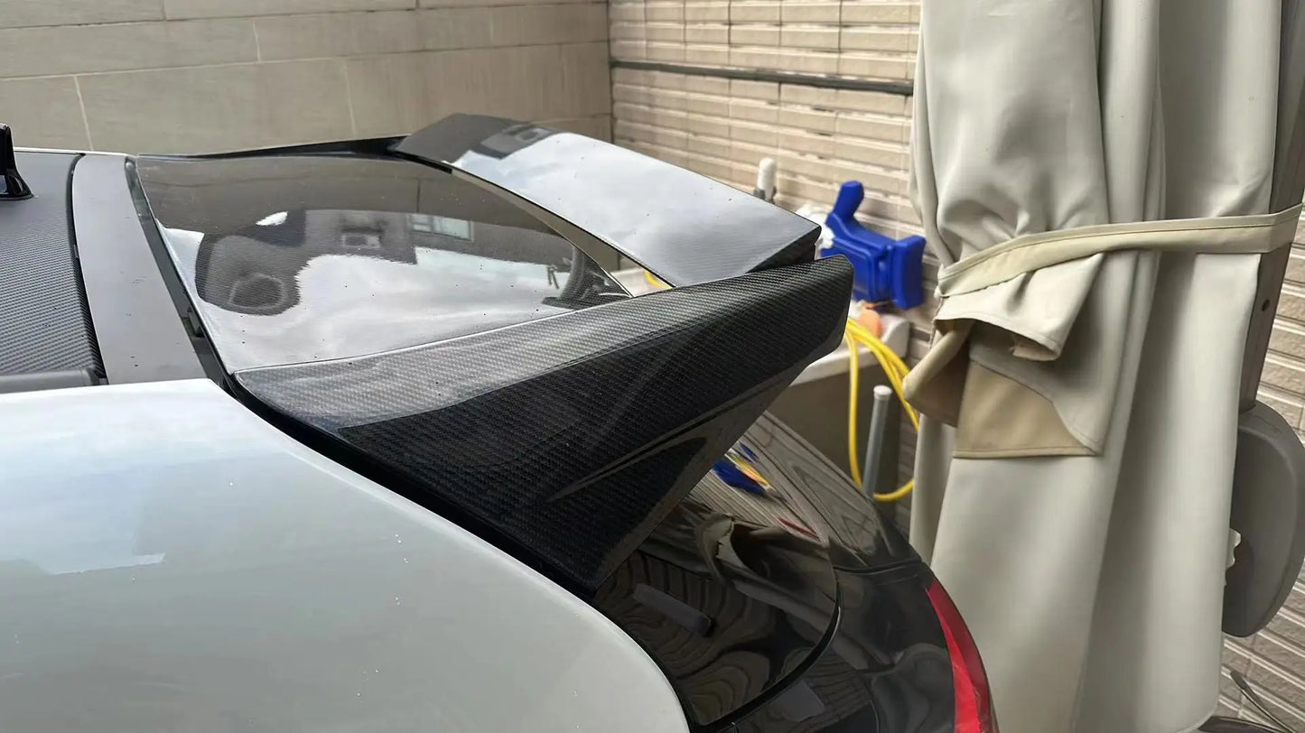 Suitable For Toyota Yaris Carbon Fiber Retrofit GR Rear Spoiler Tail Varis Fixed Wind Top Wing