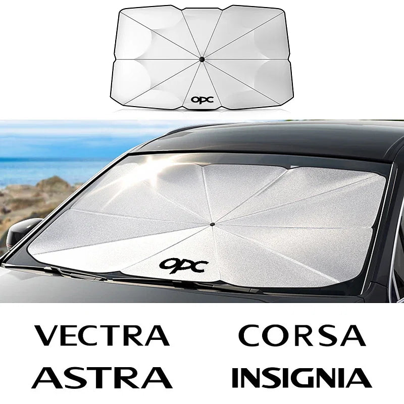 Color: Gold - Car Front Shading Car Windshield Sunshade Umbrella - Premium Exterior Accessories from NoEnName_Null - Just $34.99! Shop now at Rapidvehicles