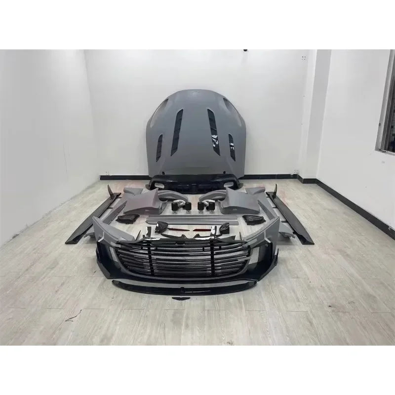 Auto Parts for Aston Martin DB11 Carbon Fiber M Style Front Rear Bumper Spoiler Side Skirts Rear Bumper Tailplane Body Kit