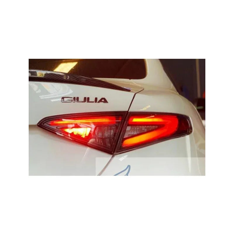 For Alfa Romeo Giulia's GTAM Transparent Smoked Tail Light