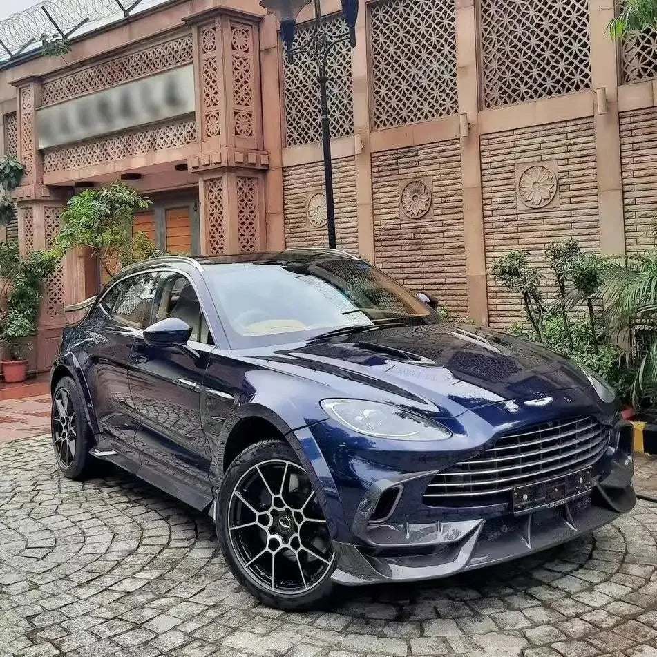 Dry Carbon Fiber Material For Aston Martin DBX Upgrade Mansori Style Body Kit Front Lip Tuyere Wheel Eyebrow Side Skirts