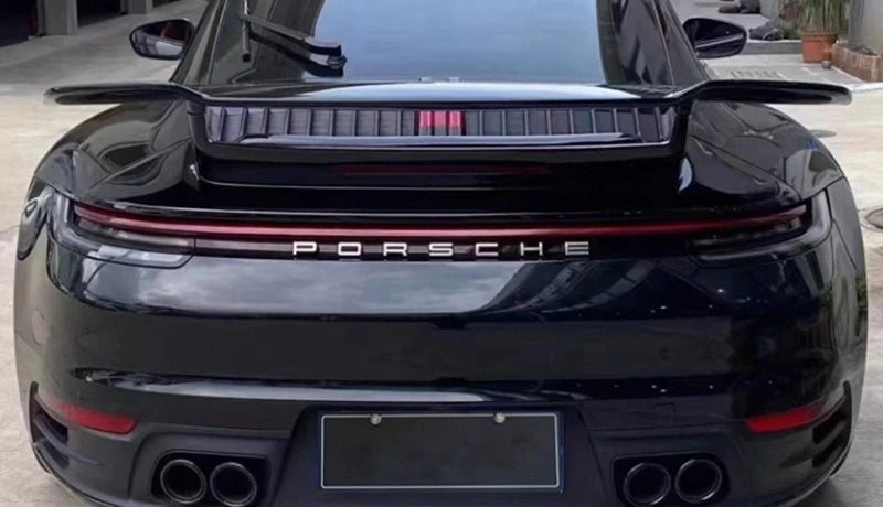 For Porsche 911 992 SD Rear Wing Carbon Fiber Fixed Wind Wing with Base Modified Car Spoiler