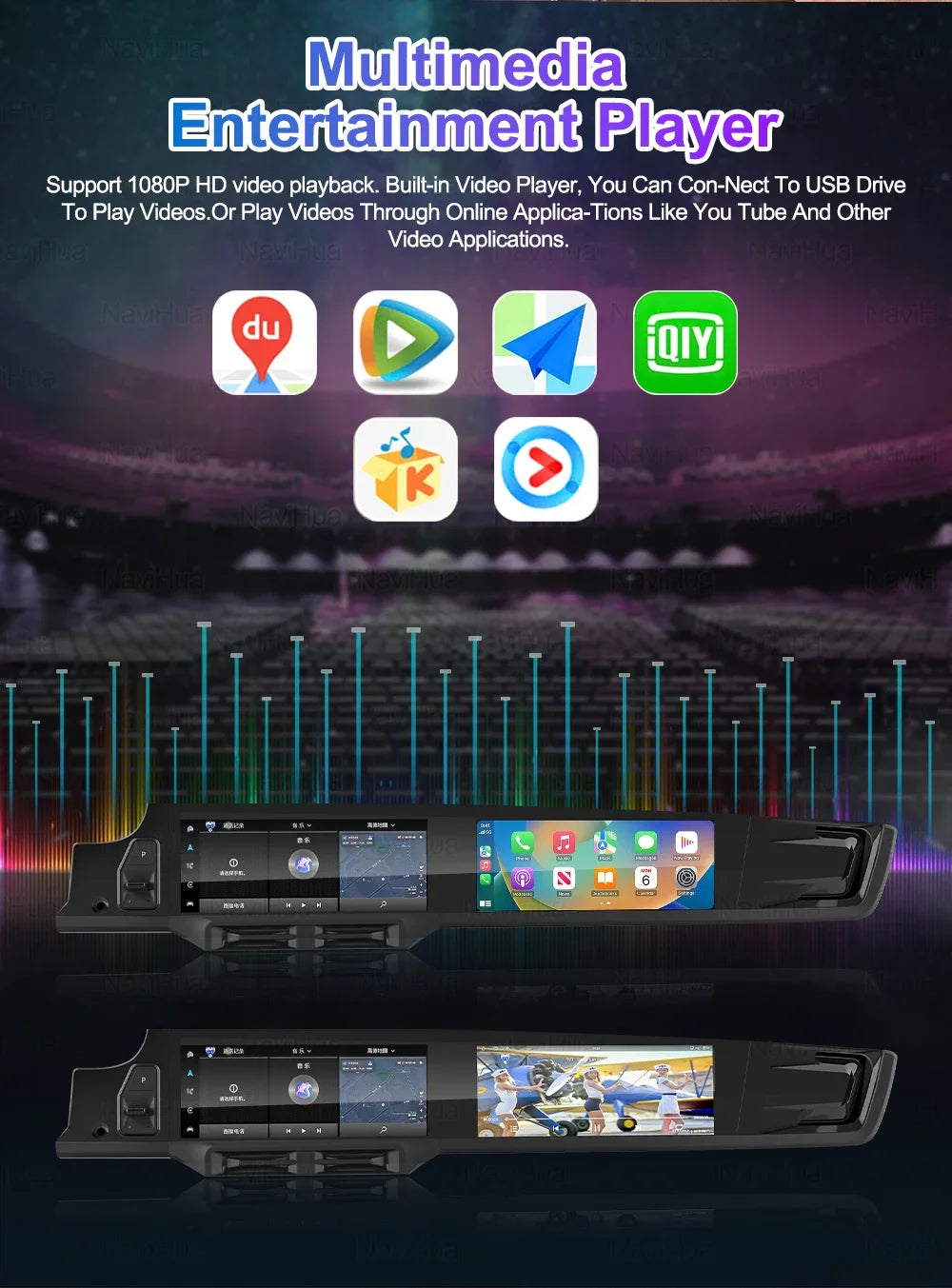 NaviHua New Upgrade Car Interior  For Porsche Panamera 2010-2016 Android Car Radio LCD Console Climate Control Panel Stopwatch