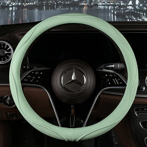 Color Name: multi - Car Anti-Slip Leather Steering Wheel Cover Universal Car Steering Wheel Protective Cover Fashion Style 38cm Sport Style Cool - Premium Interior Accessories from NoEnName_Null - Just $44.20! Shop now at Rapidvehicles