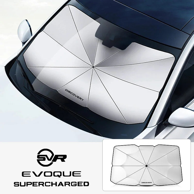 Color: Ivory - Car Windshield Sunshade Umbrella Car Front Shading - Premium Exterior Accessories from NoEnName_Null - Just $34.99! Shop now at Rapidvehicles