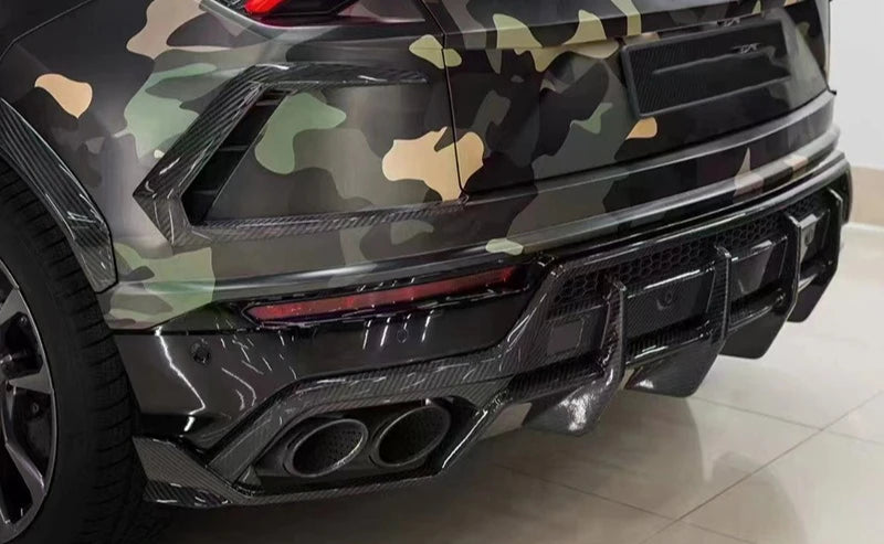 Suitable for Lamborghini URUS Carbon Fiber Rear Lip Surrounded Dry Carbon Spoiler Modified Auto Parts Trim
